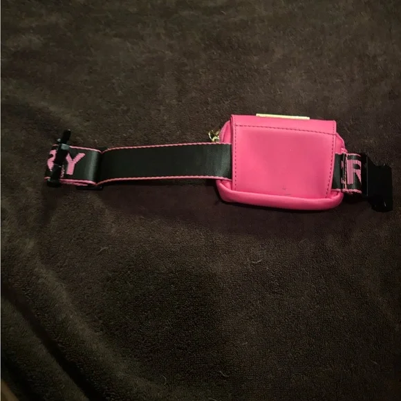 Vibrant Pink Belt Bag with Logo Strap - Picture 2 of 3